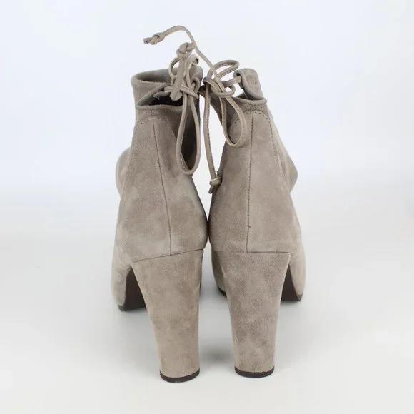 New STUART WEITZMAN Mitten Suede Bootie, Topo, US 11